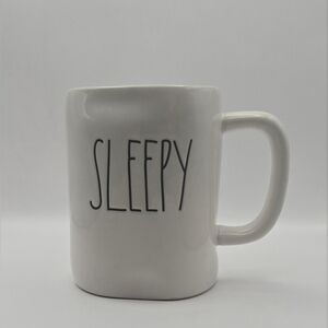 Rae Dunn “SLEEPY” Mug by Magenta White Ceramic Coffee Cup